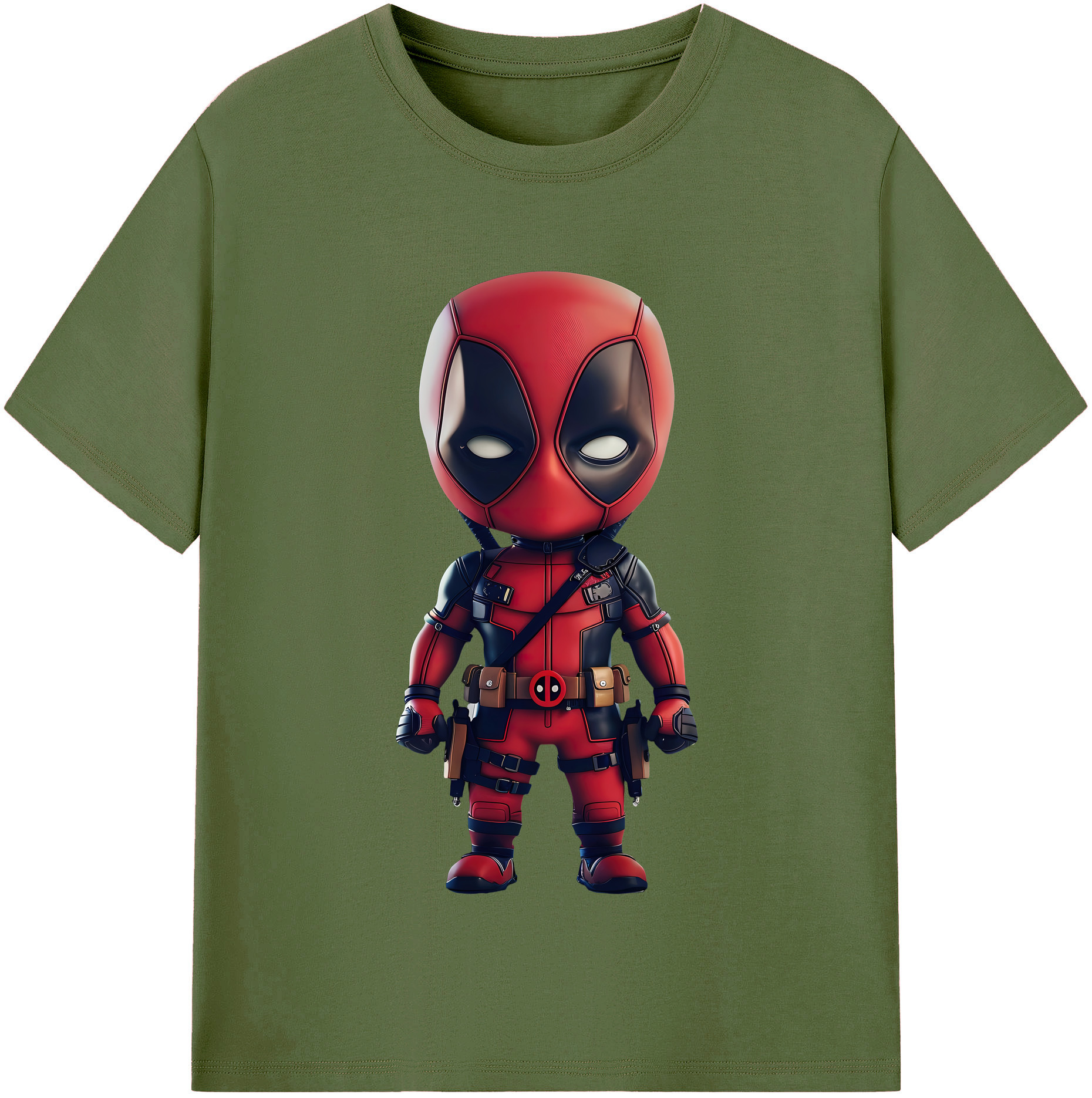 （画像用） Deadpool デッドプール 綿100％半袖Tシャツ（フロントプリント）